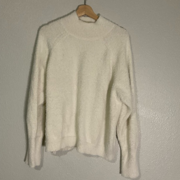 Marled Sweaters - Marled Eyelash Sweater Cream Womens XL Soft‎ Cozy